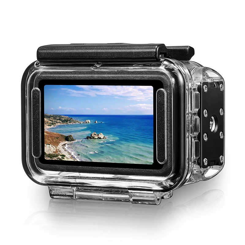 60M Wasserdichtes Gehäuse für DJI Osmo Action 6 Unterwasser-Schutzgehäuse mit Schnellwechselbasis für DJI Action 6 Zubehör – Detail 4