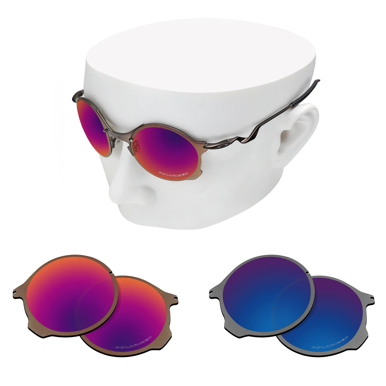 Oowlit偏光サングラス、オークリーテールエンド用の傷防止交換