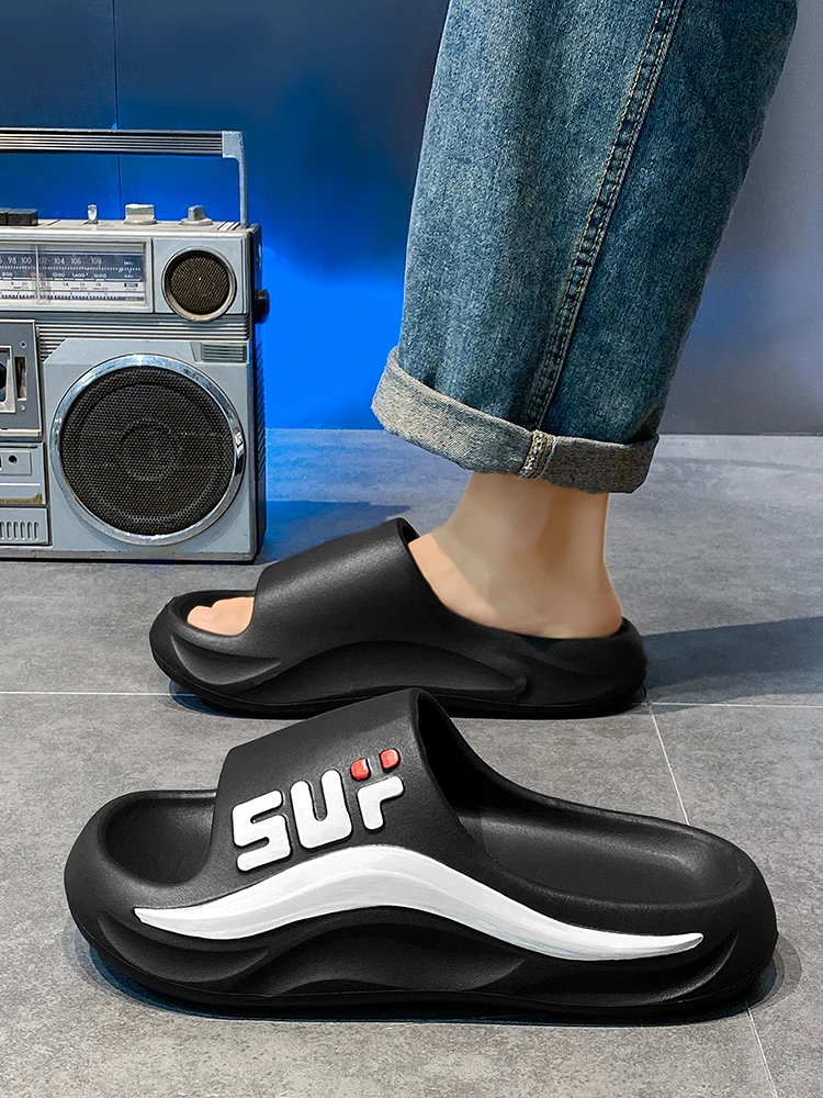 Sommer Hausschuhe Badezimmer Plattform Nicht-Slip Hause Bär Cartoon Strand Frauen Slipper Sandalen Gleitet Indoor Outdoor 2024_voghion.com