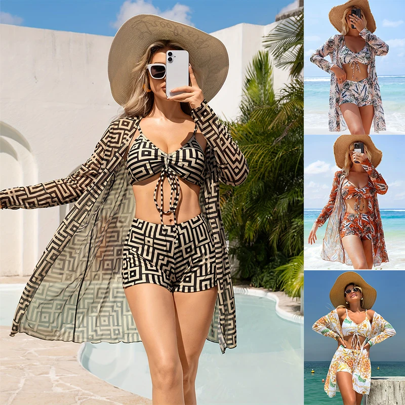 3/2 Pcs/Set Bikini Set Sexy Bikinis Bathing Suit Solid