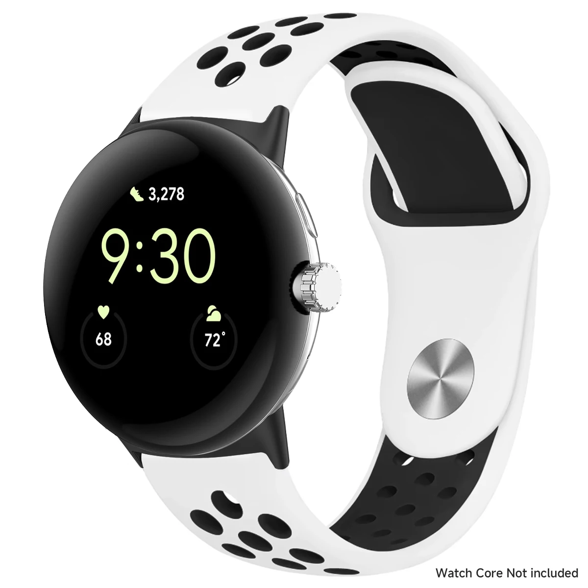 Breathable Silicone Sports Band for Google Pixel Watch - 41mm & 45mm Accessory Bracelet
