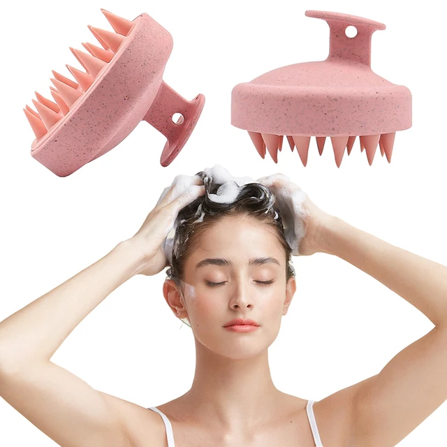 Head Massage Comb Hair Washing Comb Salon Hairdressing Tool Bath Shower Brush with Handle Head Smooth Hair Massage Brush