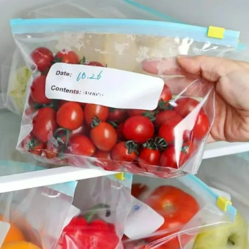Clear Reusable Zip Seal Bags for Food Storage and Freshness