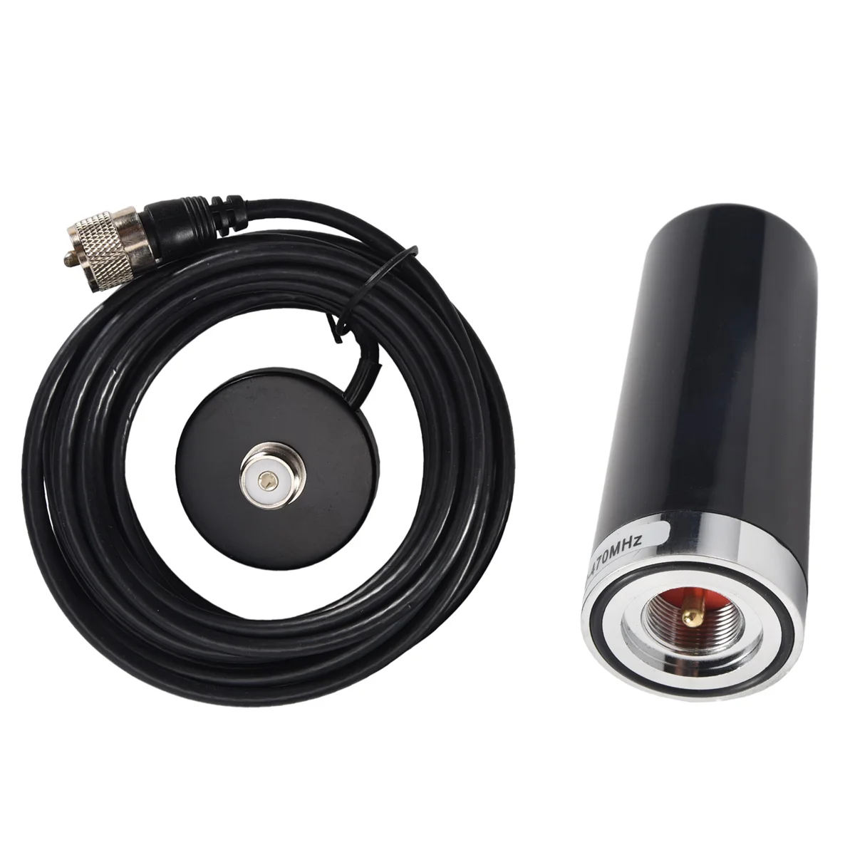 Oppxun Mini Dual Band VHF UHF HH-N2RS Antenna with Magnetic Mount 5M RG316 Cable for Car Vehicle Mobile Radio QYT TYT F