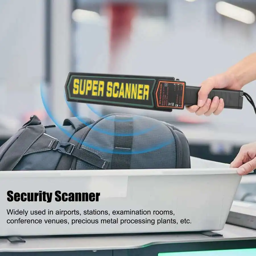 Handheld Security Metal Detector High Sensitivity Metal Detecting Detect Alarm Vibration Search Finder Tool MD3003B1