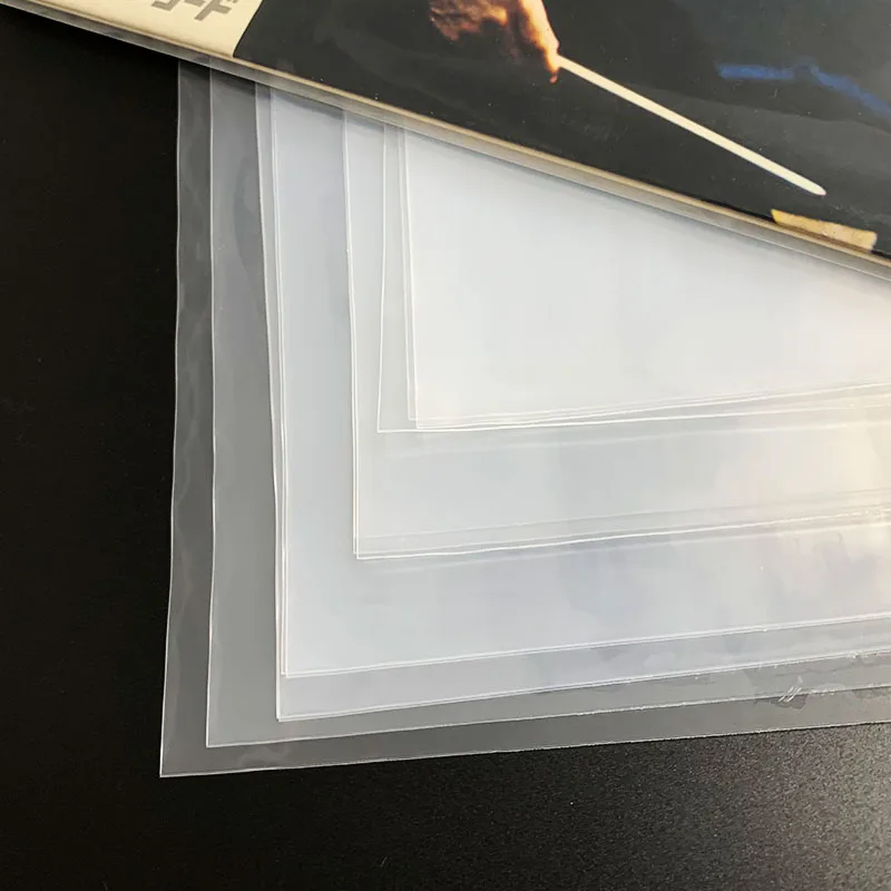 50 Pcs 12 Inch PE Vinyl Disc Record Protective Sleeve LP Records Thicken Bags Anti-static CD Holder Bags Outer Clear Envelop