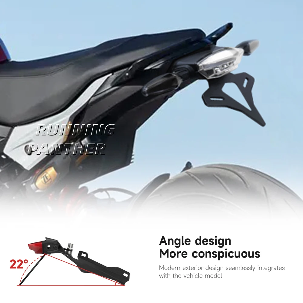 BMW F900 R F900R 2020 용 오토바이 후면 짧은 테일 깔끔한-통합 라이트 프레임 라이센스 플레이트 홀더 랙 테일 프레임 브래킷