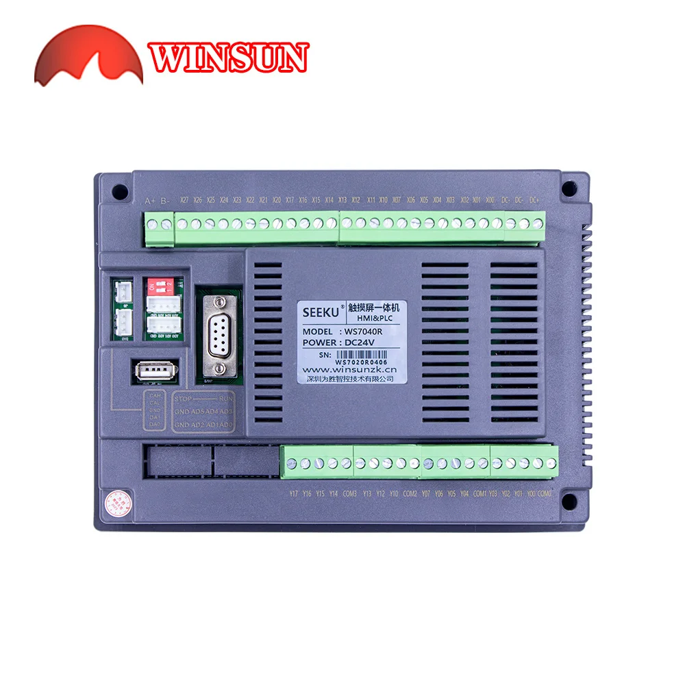Seeku-WS7040  HMI PLC ο 7 ġ ġ ũ, α׷  Ʈѷ 24DI 16DO  г RTC 