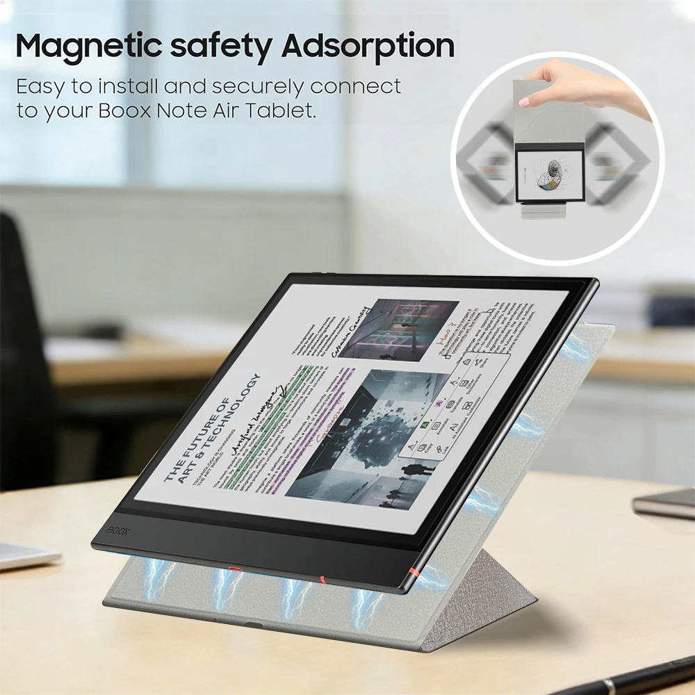 Multi-Angle Y-Fold Tablet Stand with Auto Sleep/Wake and Pencil Holder, 10.3 Smart Cover