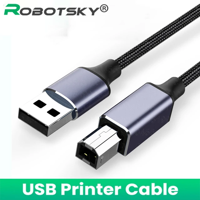 Câble d'imprimante USB 2.0 Type A mâle vers Type B mâle, EAU, haute  vitesse, pour