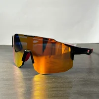 Lunettes à grande monture pour hommes, Design intégré, lentille jaune vif Orange et monture noire, adaptées à un usage quotidien 4