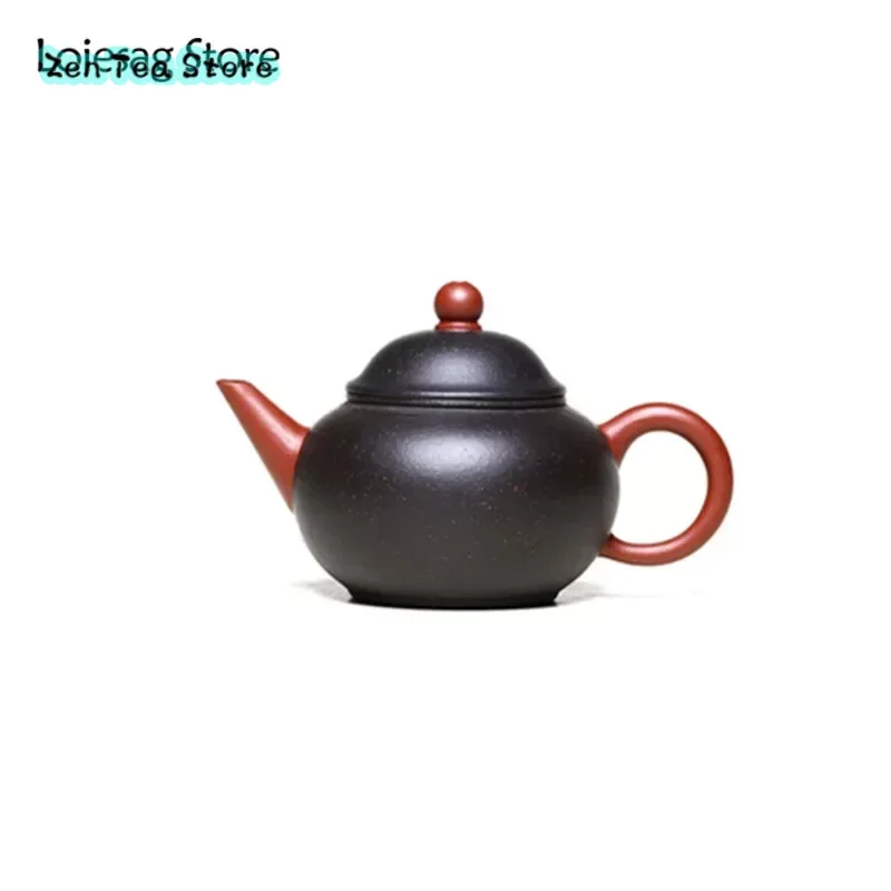 

Loiesag 120ml Yixing Famous Purple Sand Teapot Raw Ore DaHongPao Sketch Level Teapots Ingenuity Kung Fu Tea Set Health Tea Pot