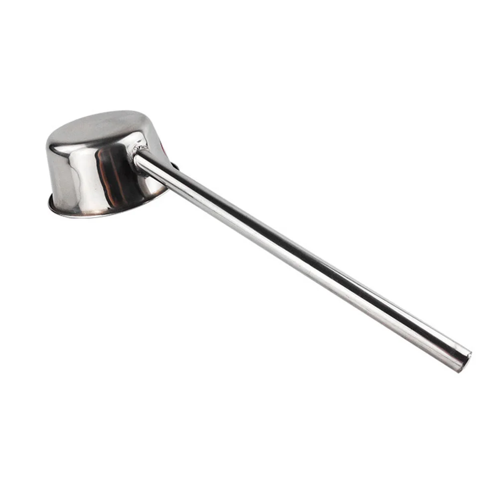 Garden Spoon Soup Ladle Household Water Tub Silver Stainless Steel Sturdy Bailer