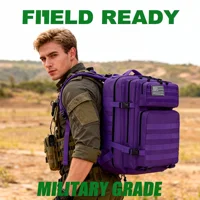 Лидер продаж, уличный рюкзак, уличный тактический рюкзак для горных джунглей, пустыни, путешествий, пешего туризма, альпинизма, камуфляжная сумка США, 45 л — изображение 3