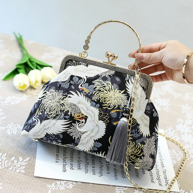 Vintage Pattern Crossbody Bags for Women Shoulder Shell Bag