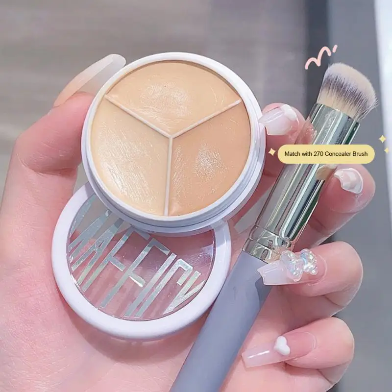 

3-Color Concealer Professional Concealing Eye Dark Concealer Multifunction Lightweigh Full Face Makeup Lasting Brighten Cosmetic