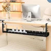 Under Desk Cable Management Tray Retractable Cable Cord Organizer Heavy Duty Under Desk Cable Shelf for Cords Wires Power Strip 3
