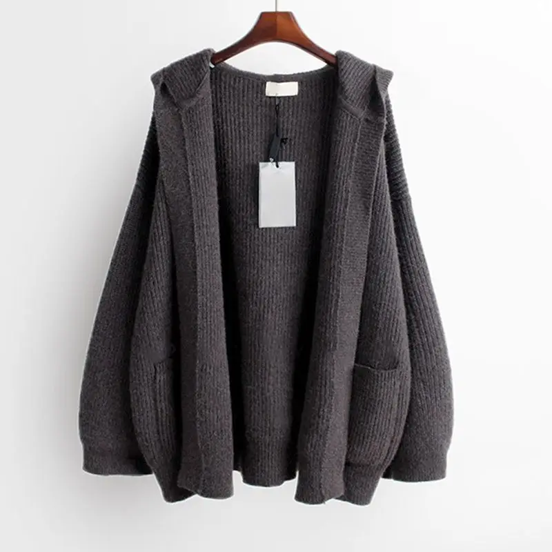 Autumn and Winter Set 2023 New Large Women's Fashion Loose Sweater Waist Knitted Dress Two Piece Set Fashion