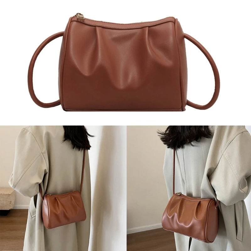 

Versatile Cloud Shape Pleated Bag Crossbody Shoulder Bags for Daily Essential Shopping and Travel