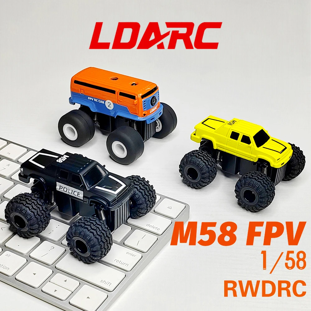 LDARC M58 FPV 1/58 MINI RC Simulated Electric Model Monster Truck RWD RTR 2.4GHz Adult Children's Tabletop Toys 2