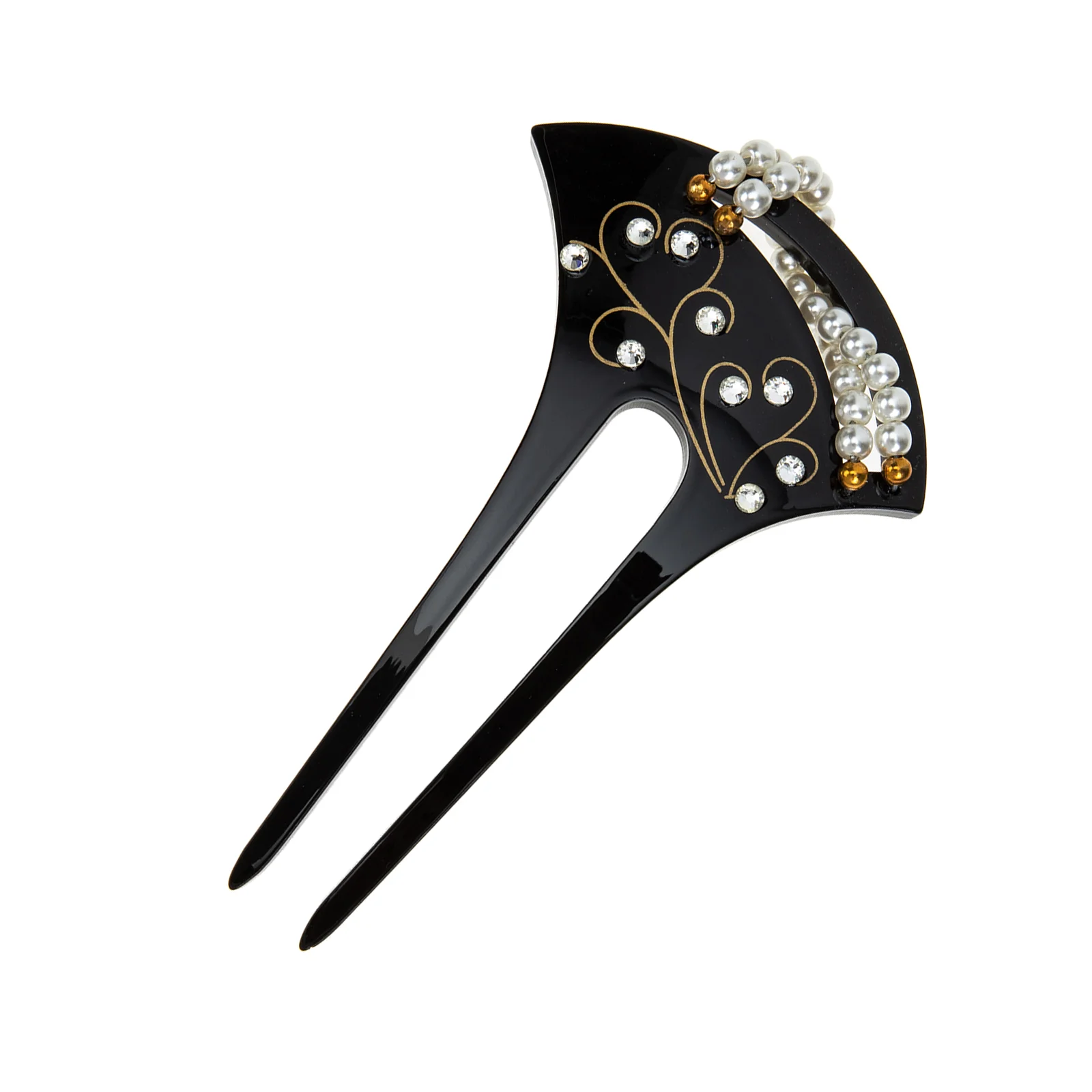 

Pearl Headpiece U-shaped Hairpin Bridal Hanfu Headdress Acrylic Retro Classic Bride