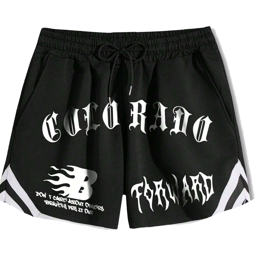 Summer New American Hip-Hop Kids Shorts High Quality Men's Letter Ball Pants Boys Loose Breathable Pajamas Special Clothing