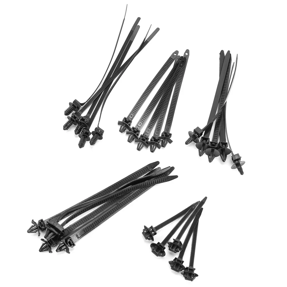 Automotive Cable Clamps 25 Automotive nylon cable clamps automotive hose clamps zipper belts nylon cable locking flanges