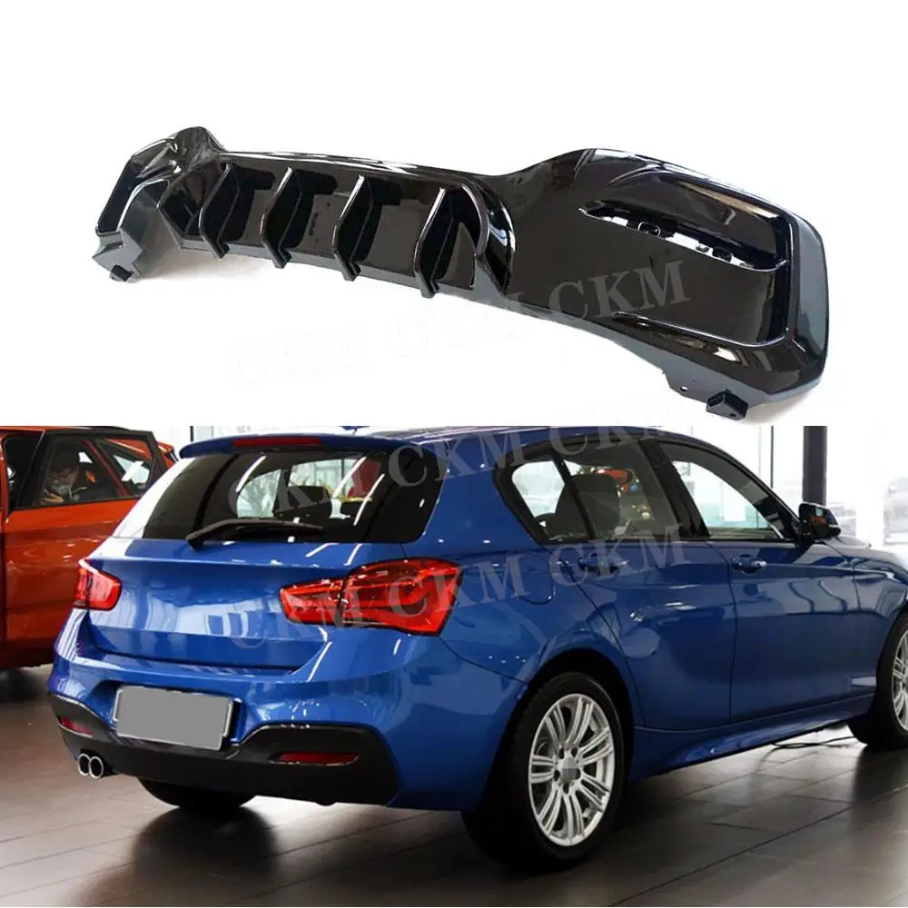 Carbon Look Car Accessorise Paraurti Posteriore Diffusore A Labbro Splitter Per Bmw Serie 1 F20 M Sport M135I M140I 2016 2017 2018