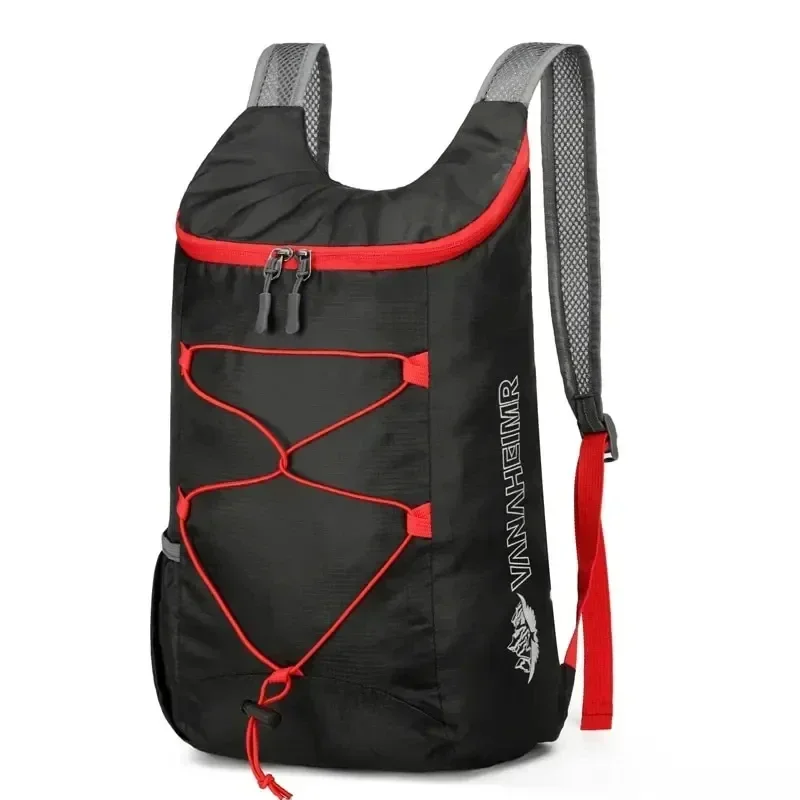 Multifunctional Outdoor for Camping Hiking Travel Folding Backpack High Density Lightweight Waterproof Nylon Fabric Sports Bag 4