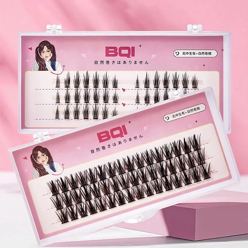 C Curl DIY Lash Extension Kit BQI Individual Lashes Extensions Mixed 7-12MM Mega Fluffy Eyelash Clusters lash extension kit fake eyelashes eyelash set
