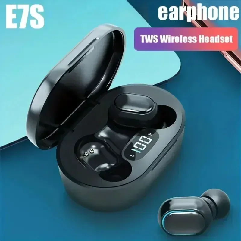 E7S Tws Auricolare Cuffie Bluetooth Auricolari Wireless Cuffie Bluetooth Wireless Con Microfono Auricolari Con Display A Led