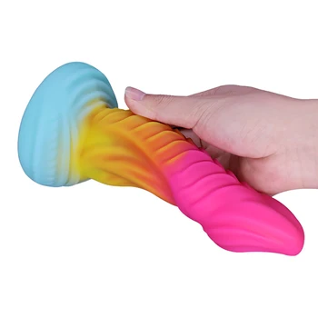 70mm Huge Anal Dildos For Women Men Gay Butt Plug Liquid Silicone Soft Anal Plug Animal Dildos Suction Cup Sex Toys 6