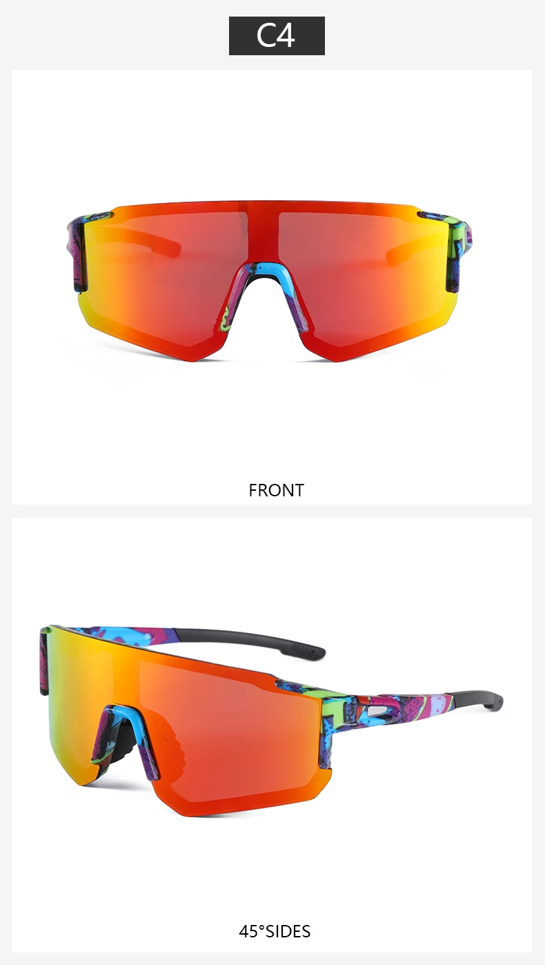 REXXAR Neue Fahrradbrille UV400 Sonnenbrille für Herren und Damen – Outdoor-Sport-MTB-Brille für Radfahren und Wandern – Detail 14