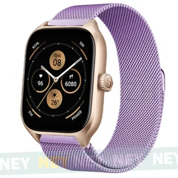 Elegant Milanese Metal Bracelet Strap - 20mm/22mm - 20mm watch band (Lavender 22)