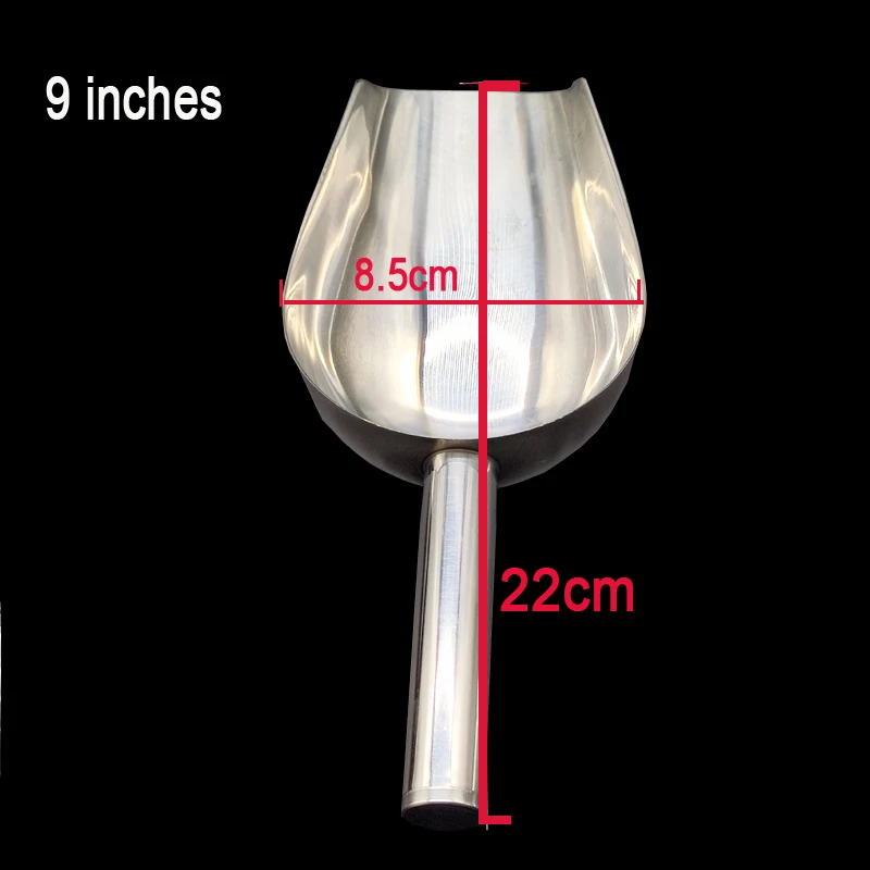 Description Picture 3 of itemPet Food Shovel Stainless Steel Dog Feeding Shovel Cat Dry Food Scoop Large Capacity Thickening Dog Food Scoop Spoon 23.5X8X5cm