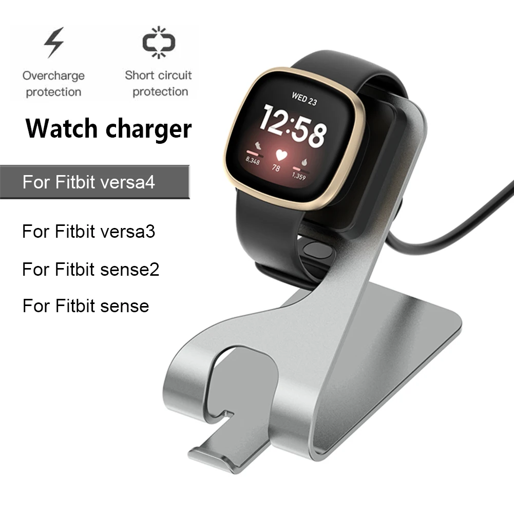 Fitbit Versa 3/4 sense 2 Ʈ ġ  ĵ ޴ USB Ʈ ġ  ̺  ũ ׼