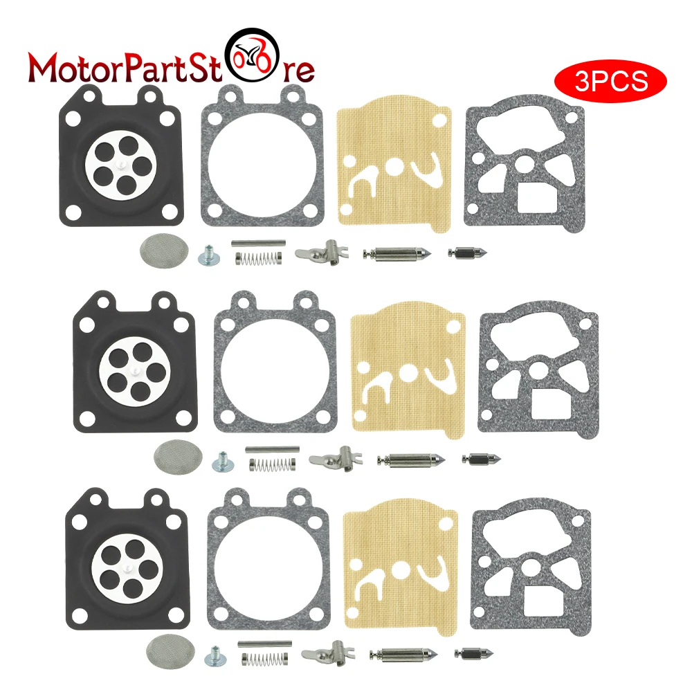 3er-Set Vergaser-Reparatur-Dichtungssatz für Wabro K11-WAT Stihl MS210 MS230 MS240 FS85 FS86 FS88 Husqvarna 225 235 – Detail 3