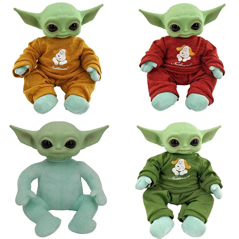 

Disney 25cm Pvc Yoda Figure Grogu Plush Action Figure Toys Yoda Baby Star Wars The Mandalorian Anime Dolls Doll ornaments