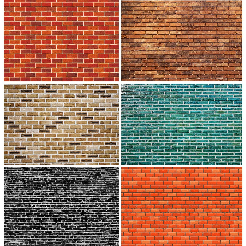 

SHENGYONGBAO Art Fabric Antique Brick Wall Photography Backdrops Props Cement Texture Stone Theme Photo Studio Background QZ-21