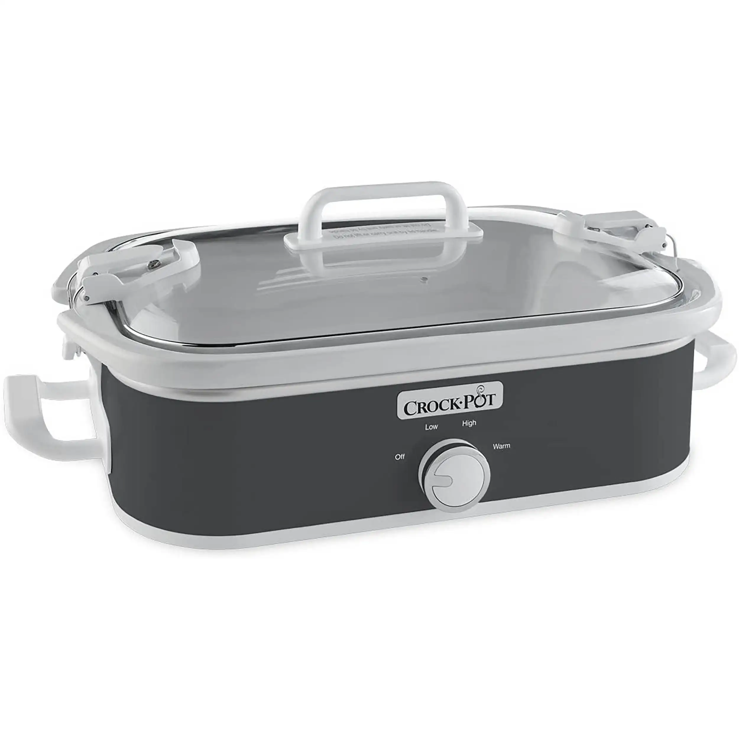 

Crockpot 3.5 Quart Rectangular Casserole Slow Cooker in Charcoal
