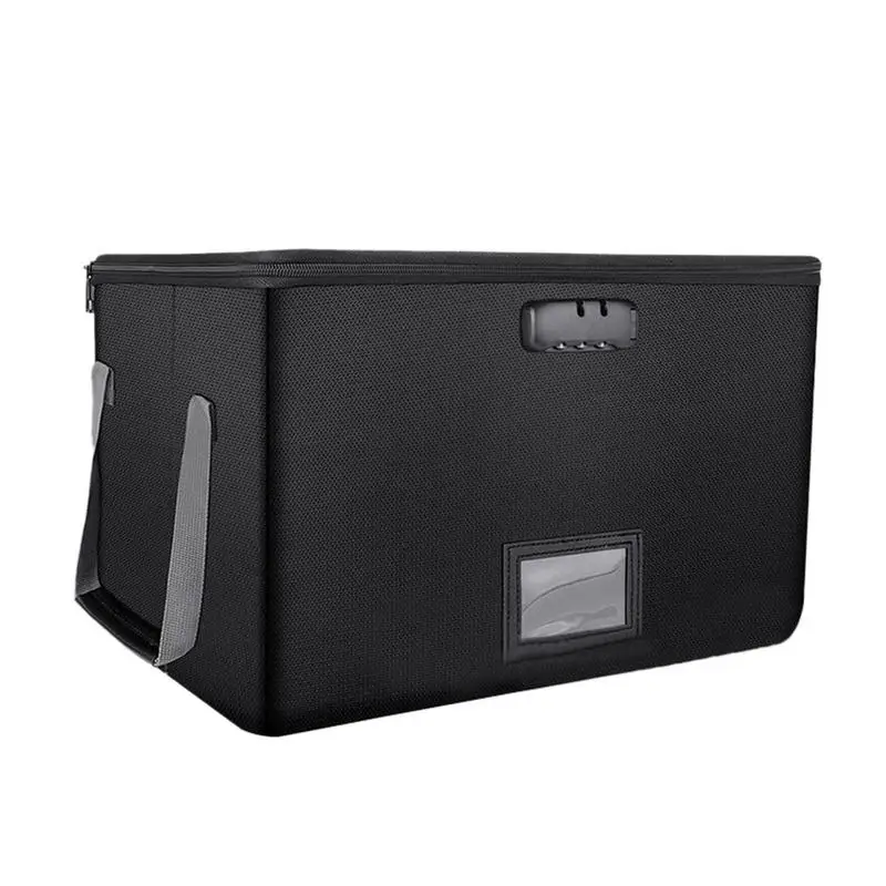 

Огнеупорная коробка для документов с органайзером, блокировочная коробка для документов, вместительный водонепроницаемый герметичный шкаф для хранения документов, огнестойкий