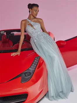 فساتين سهرة شيفون أنيقة للنساء فاخرة حورية البحر رسمية لوصيفة العروس وحفلات الزفاف ماكسي للحفلات الراقصة فستان كوكتيل 5