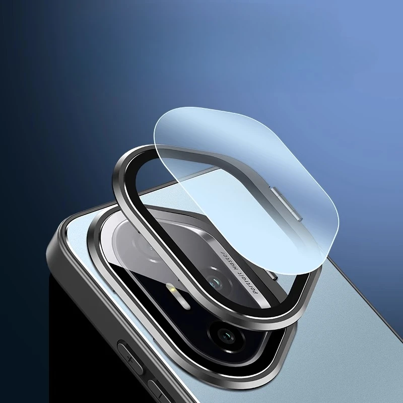 Pro Metal Lens Camera Holder Cover Shockproof Matte Kickstand Protective Back Case