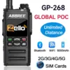 ABBREE GP-268 Network Walkie Talkie Unlimited distance Zello Global POC Wireless Remote  4G SIM Card  Bluetooth  Walkie Talkie 1