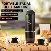 ICafilas Portable ME2218 Mini 2-in-1 Italian capsule coffee maker automatically heats and grinds outdoor sports trips 1