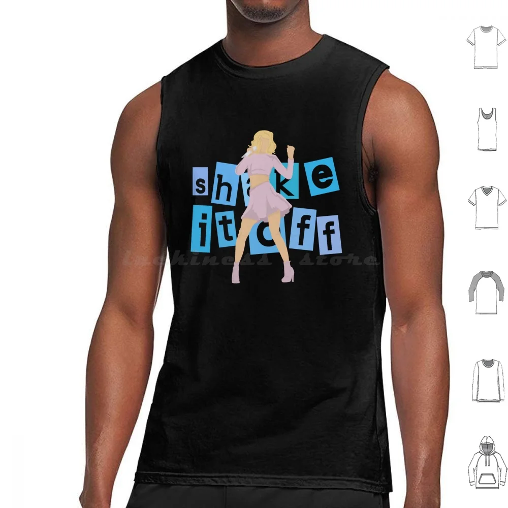 thumbnail image 1 of Camiseta sin mangas Shake It Off Estampado Algodón Reputation Letras 1989 Swift Taylor Ts7 Speak Now Lover Fearless Me Reputation Red, 1 of 5