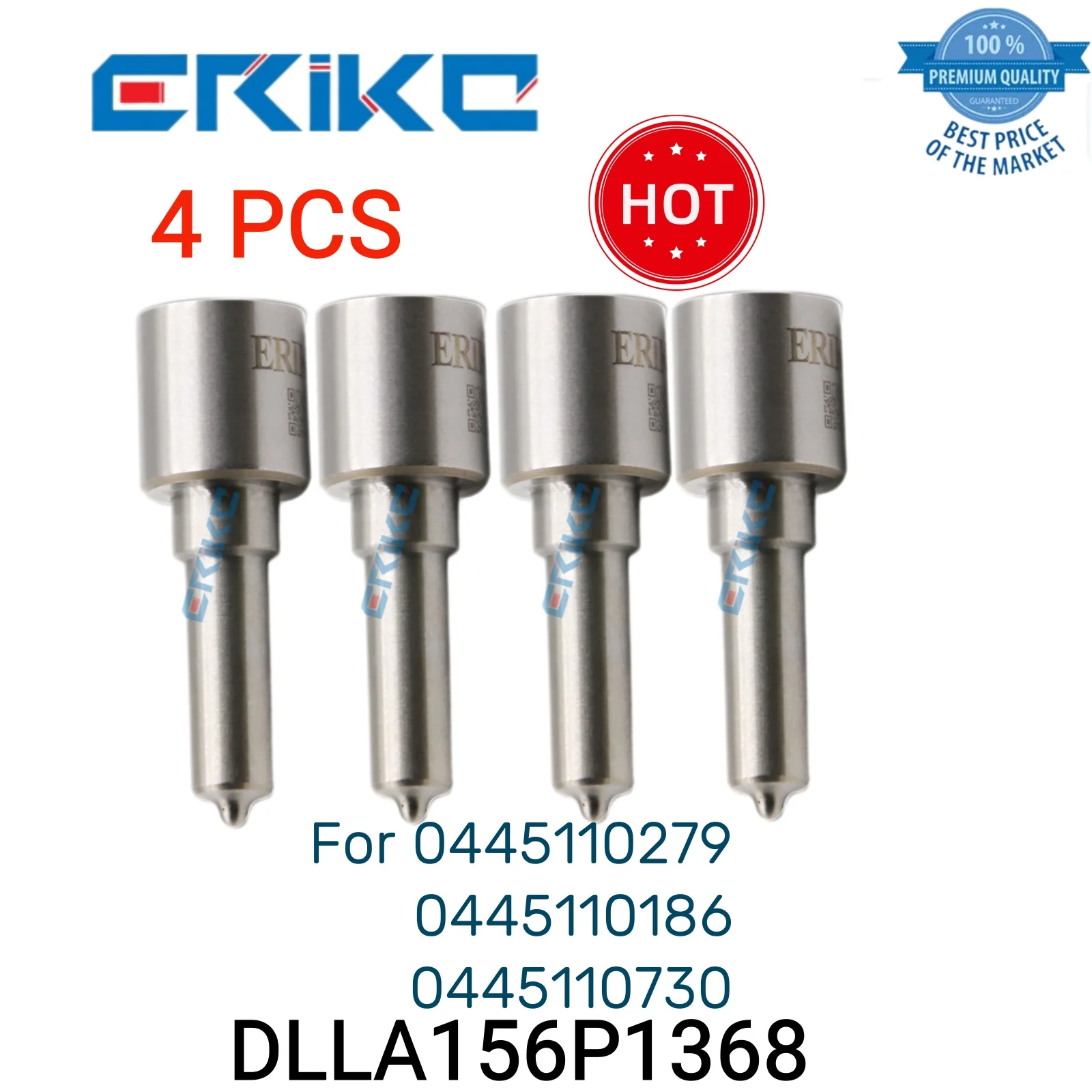 

Форсунки для впрыска DLLA156P1368 0 433 171 848 DLLA 156 P 1368, форсунки для впрыска DLLA 156P1368, подходят для 0445110279 186 730, 4 шт.
