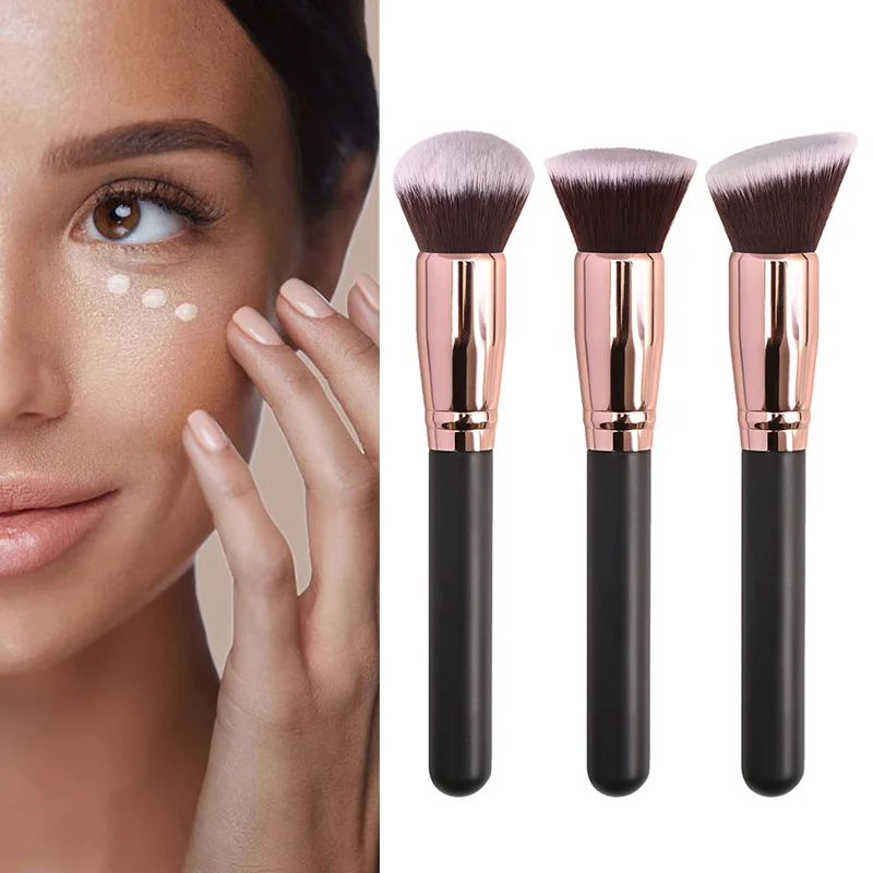 

Professional Foundation Concealer Brush Soft Hair Round Cream Brush Makeup Tool Women Beauty Loose Powder Brush Dropshipping
