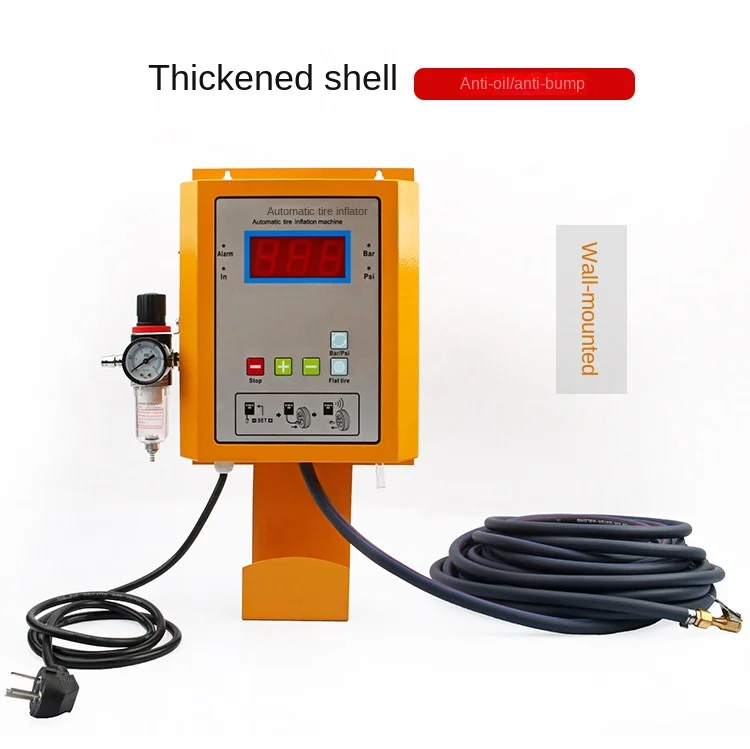 Wall-Mounted Fully Automatic Car Tire Shop Air Pump Tire Digital Display Air Fil