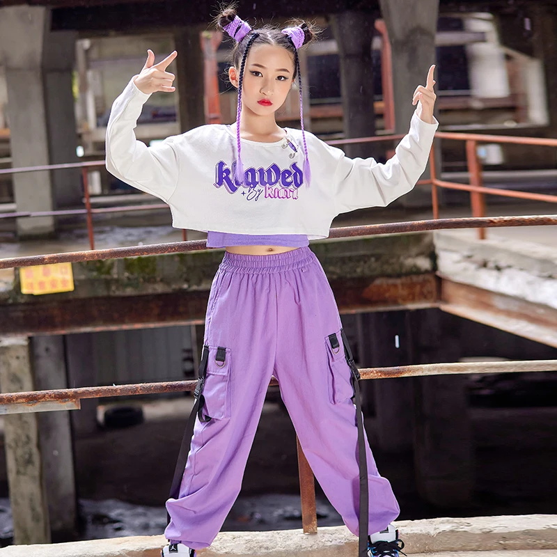 ジャズダンスの衣装,ヒップホップの衣装,女の子のための白い